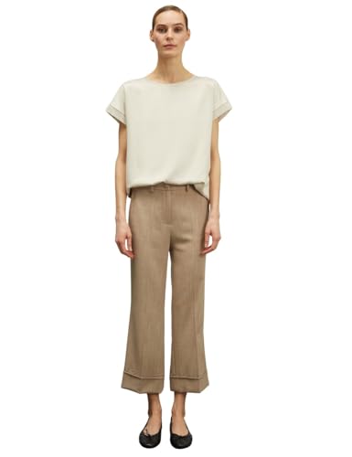 Motivi: T-Shirt aus Zwei verschiedenen Materialien Grau XS Spring Summer 24 von Motivi