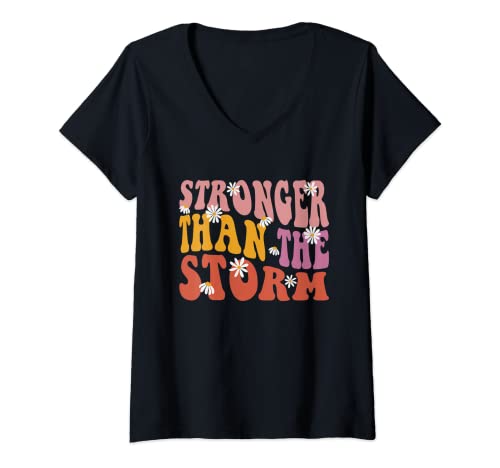 Damen Motivierender Spruch, inspirierendes lustiges Zitat T-Shirt mit V-Ausschnitt von Motivierender inspirierender lustiger Spruch