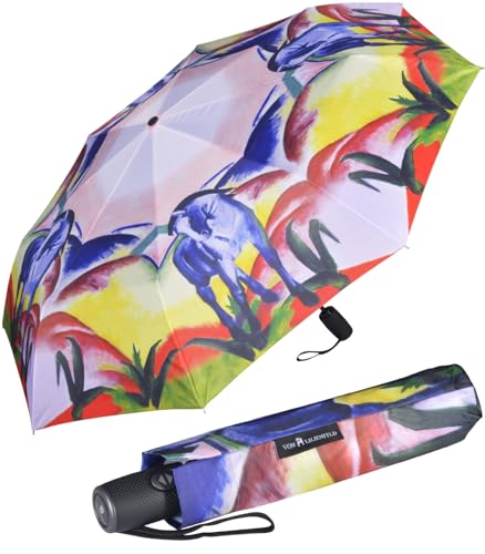 Taschenschirm Regenschirm Franz Marc - Blaues Pferd UV-Protection von Motivschirme