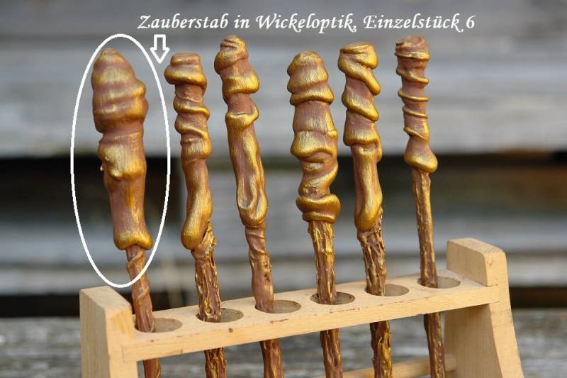 Zauberstab in Wickeloptik, Einzelstück 6 von Motivwunsch