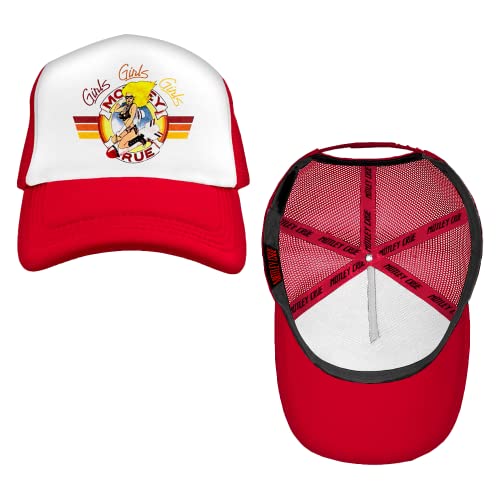 Mötley Crüe Mädchen Mädchen Mädchen Rot Trucker Mütze, Mehrfarbig von Motley Crue