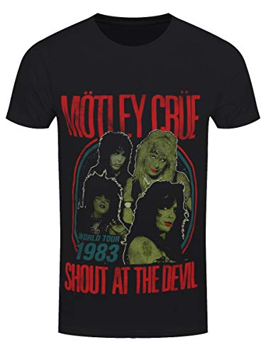 Motley Crue Herren T-Shirt Vintage Shout at The Devil 83 Tour schwarz von Motley Crue