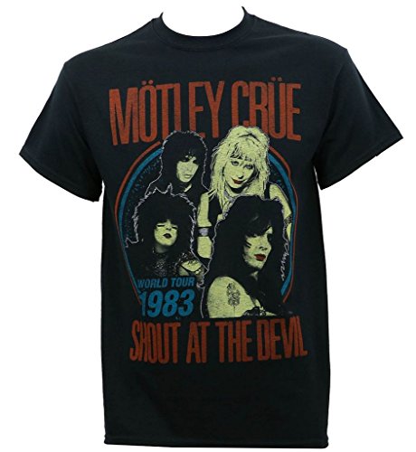 Motley Crue Vintage 1983 Shout Tour Herren Black T-Shirt von Motley Crue