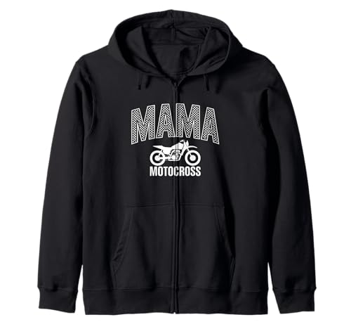 Motocross Mama Kariert Dirt Bike Mom Moto Damen Kapuzenjacke von Moto Mama Checkered Motocross Mom Tees