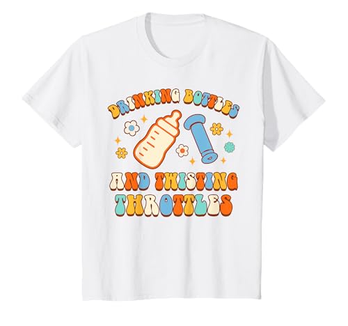 Kinder Motocross-Motorrad-Trinkflaschen & Drehgashebel T-Shirt Kinder Motocross-Motorrad-Trinkflaschen & Drehgashebel T-Shirt von Motocross Motorcycle Drinking Bottles