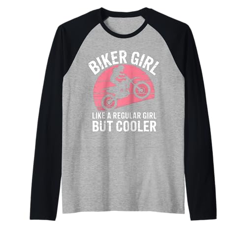 Biker Girl But Cooler Motocross Dirt Bike Supercross MX Raglan von Motocross Rider Design Apparel