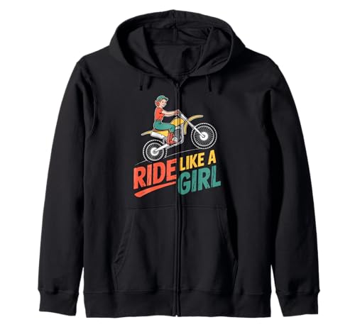 Motocross-Dirtbike-Fahrt wie EIN Mädchen Supercross MX Kapuzenjacke von Motocross Rider Design Apparel