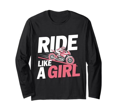 Motocross-Dirtbike-Fahrt wie EIN Mädchen Supercross MX Langarmshirt von Motocross Rider Design Apparel