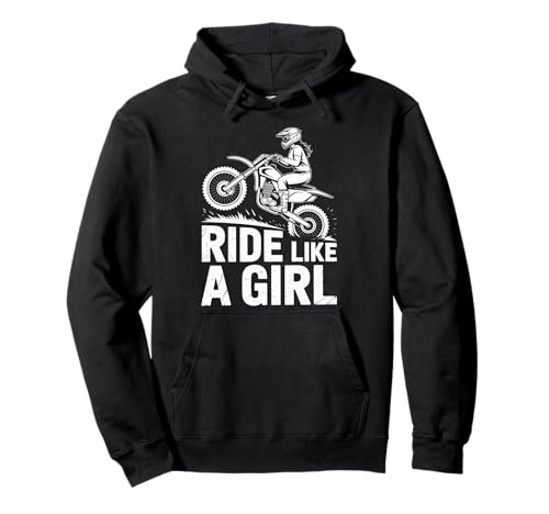 Motocross-Dirtbike-Fahrt wie EIN Mädchen Supercross MX Pullover Hoodie von Motocross Rider Design Apparel