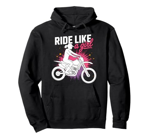 Motocross-Dirtbike-Fahrt wie EIN Mädchen Supercross MX Pullover Hoodie von Motocross Rider Design Apparel