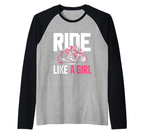 Motocross-Dirtbike-Fahrt wie EIN Mädchen Supercross MX Raglan von Motocross Rider Design Apparel