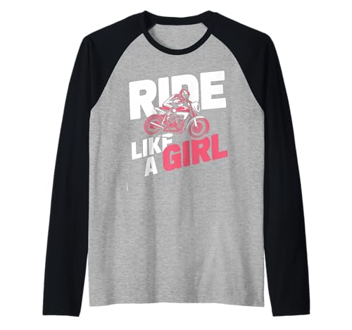 Motocross-Dirtbike-Fahrt wie EIN Mädchen Supercross MX Raglan von Motocross Rider Design Apparel