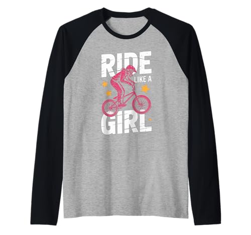 Motocross-Dirtbike-Fahrt wie EIN Mädchen Supercross MX Raglan von Motocross Rider Design Apparel