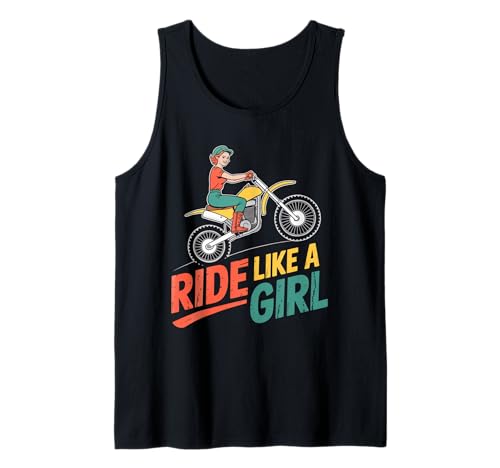 Motocross-Dirtbike-Fahrt wie EIN Mädchen Supercross MX Tank Top von Motocross Rider Design Apparel