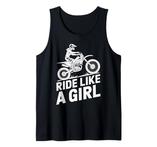 Motocross-Dirtbike-Fahrt wie EIN Mädchen Supercross MX Tank Top von Motocross Rider Design Apparel
