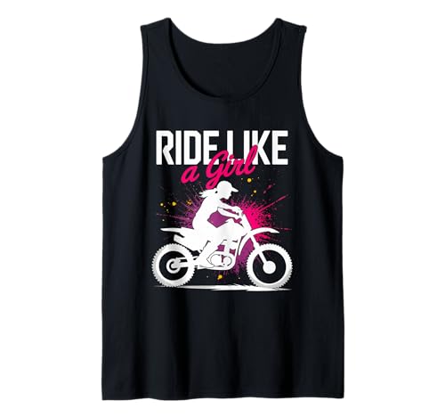 Motocross-Dirtbike-Fahrt wie EIN Mädchen Supercross MX Tank Top von Motocross Rider Design Apparel