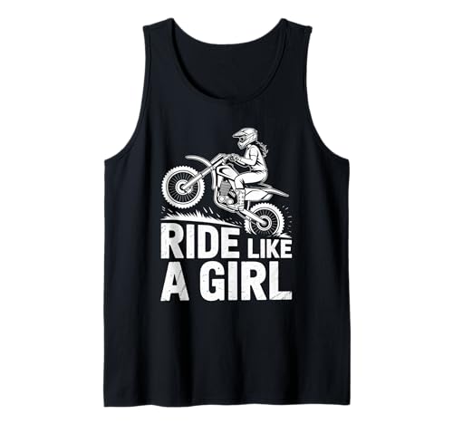 Motocross-Dirtbike-Fahrt wie EIN Mädchen Supercross MX Tank Top von Motocross Rider Design Apparel