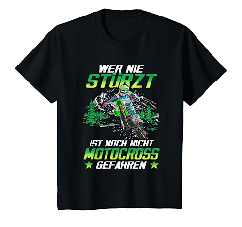 Kinder Cross motorrad Motocross Kind Kindercross T-Shirt von Motocross für Kinder Cross Bekleidung Jungen