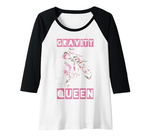 Damen Dirt Bike Girl Motocross Enduro Rider Lustiges Motorrad Raglan von Motocross & Dirt Bike - Apparel & Gifts