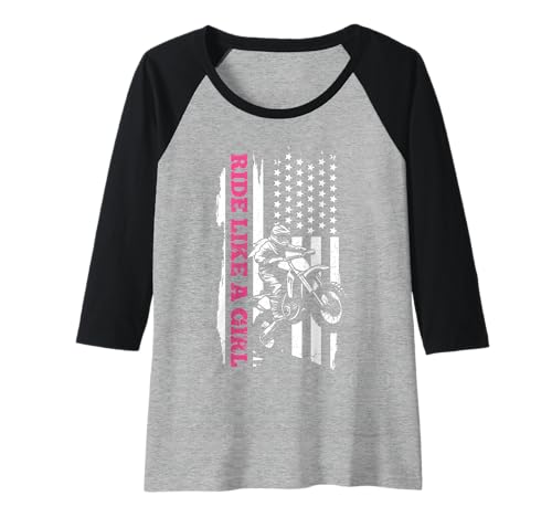 Damen Dirt Bike Girl Motocross Enduro Rider Lustiges Motorrad Raglan Damen Dirt Bike Girl Motocross Enduro Rider Lustiges Motorrad Raglan von Motocross & Dirt Bike - Apparel & Gifts