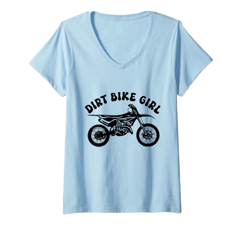 Damen Dirt Bike Girl Motocross Enduro Rider Lustiges Motorrad T-Shirt mit V-Ausschnitt Damen Dirt Bike Girl Motocross Enduro Rider Lustiges Motorrad T-Shirt mit V-Ausschnitt von Motocross & Dirt Bike - Apparel & Gifts