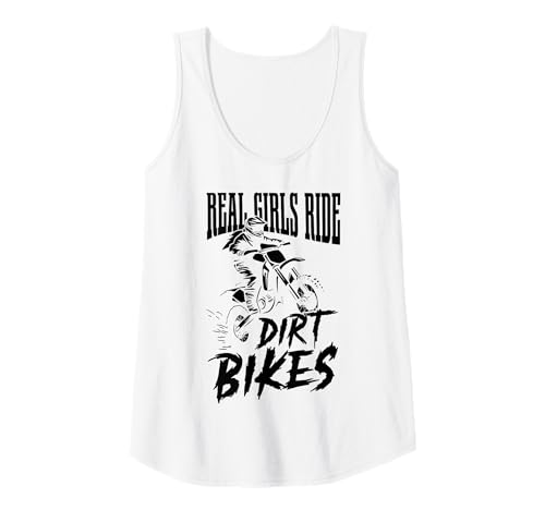 Damen Dirt Bike Girl Motocross Enduro Rider Lustiges Motorrad Tank Top von Motocross & Dirt Bike - Apparel & Gifts