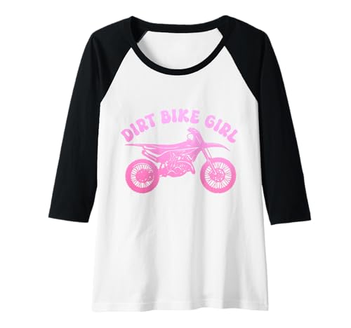 Damen Dirt Bike Girl Motocross Enduro Rider Lustiges rosa Motorrad Raglan Damen Dirt Bike Girl Motocross Enduro Rider Lustiges rosa Motorrad Raglan von Motocross & Dirt Bike - Apparel & Gifts