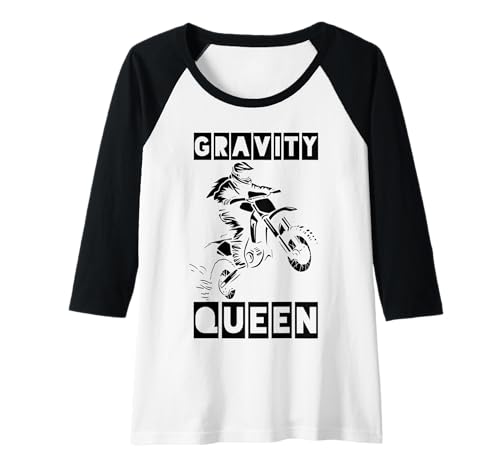 Damen Dirt Bike Girl Motocross Enduro Rider Motorrad Raglan Damen Dirt Bike Girl Motocross Enduro Rider Motorrad Raglan von Motocross & Dirt Bike - Apparel & Gifts