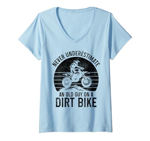 Damen Dirt Bike Motocross Enduro Rider Lustiges Motorrad T-Shirt mit V-Ausschnitt Damen Dirt Bike Motocross Enduro Rider Lustiges Motorrad T-Shirt mit V-Ausschnitt von Motocross & Dirt Bike - Apparel & Gifts