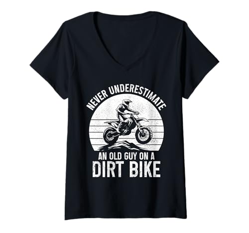 Damen Dirt Bike Motocross Enduro Rider Lustiges Motorrad T-Shirt mit V-Ausschnitt Damen Dirt Bike Motocross Enduro Rider Lustiges Motorrad T-Shirt mit V-Ausschnitt von Motocross & Dirt Bike - Apparel & Gifts