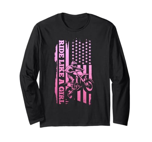 Dirt Bike Girl Motocross Enduro Rider Lustiges Motorrad Langarmshirt Dirt Bike Girl Motocross Enduro Rider Lustiges Motorrad Langarmshirt von Motocross & Dirt Bike - Apparel & Gifts