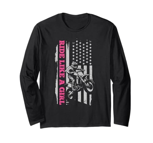 Dirt Bike Girl Motocross Enduro Rider Lustiges Motorrad Langarmshirt Dirt Bike Girl Motocross Enduro Rider Lustiges Motorrad Langarmshirt von Motocross & Dirt Bike - Apparel & Gifts