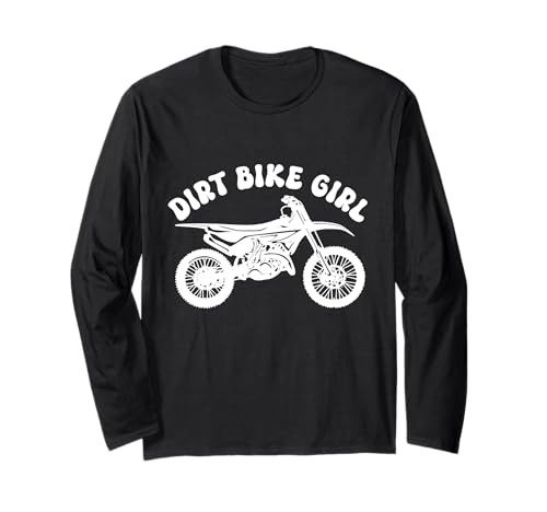 Dirt Bike Girl Motocross Enduro Rider Lustiges Motorrad Langarmshirt von Motocross & Dirt Bike - Apparel & Gifts