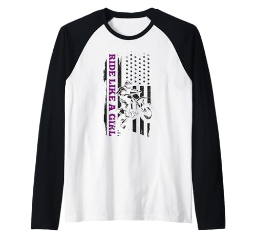 Dirt Bike Girl Motocross Enduro Rider Motorrad Patriotisch Raglan Dirt Bike Girl Motocross Enduro Rider Motorrad Patriotisch Raglan von Motocross & Dirt Bike - Apparel & Gifts