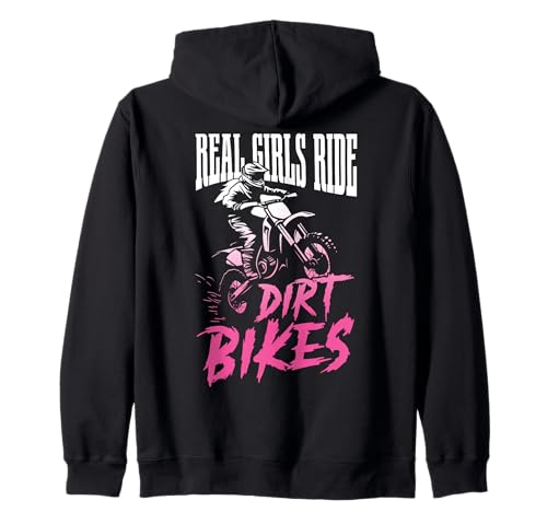 Dirt Bike Girl Motocross Enduro Rider Pink Lustiges Motorrad Kapuzenjacke von Motocross & Dirt Bike - Apparel & Gifts