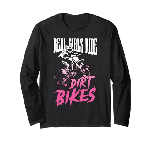 Dirt Bike Girl Motocross Enduro Rider Pink Lustiges Motorrad Langarmshirt Dirt Bike Girl Motocross Enduro Rider Pink Lustiges Motorrad Langarmshirt von Motocross & Dirt Bike - Apparel & Gifts
