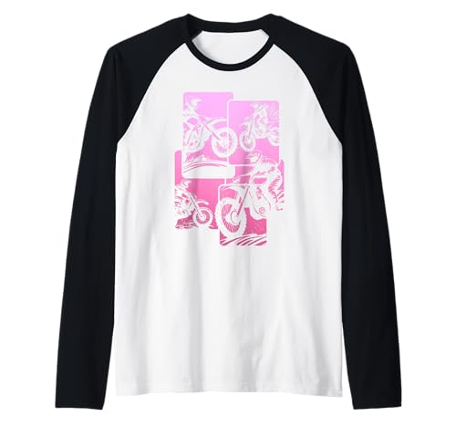 Dirt Bike Girl Motocross Enduro Rider Pink Lustiges Motorrad Raglan Dirt Bike Girl Motocross Enduro Rider Pink Lustiges Motorrad Raglan von Motocross & Dirt Bike - Apparel & Gifts
