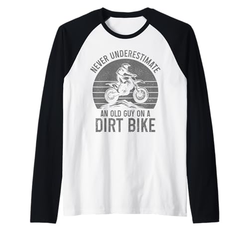 Herren Dirt Bike Motocross Enduro Rider Lustiges Motorrad Raglan Herren Dirt Bike Motocross Enduro Rider Lustiges Motorrad Raglan von Motocross & Dirt Bike - Apparel & Gifts