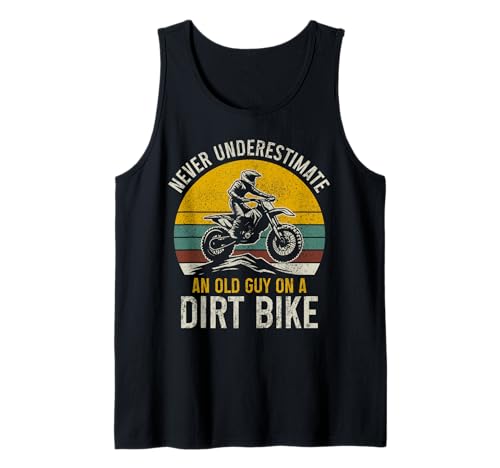 Herren Dirt Bike Motocross Enduro Rider MX Biker Motorrad Vintage Tank Top von Motocross & Dirt Bike - Apparel & Gifts