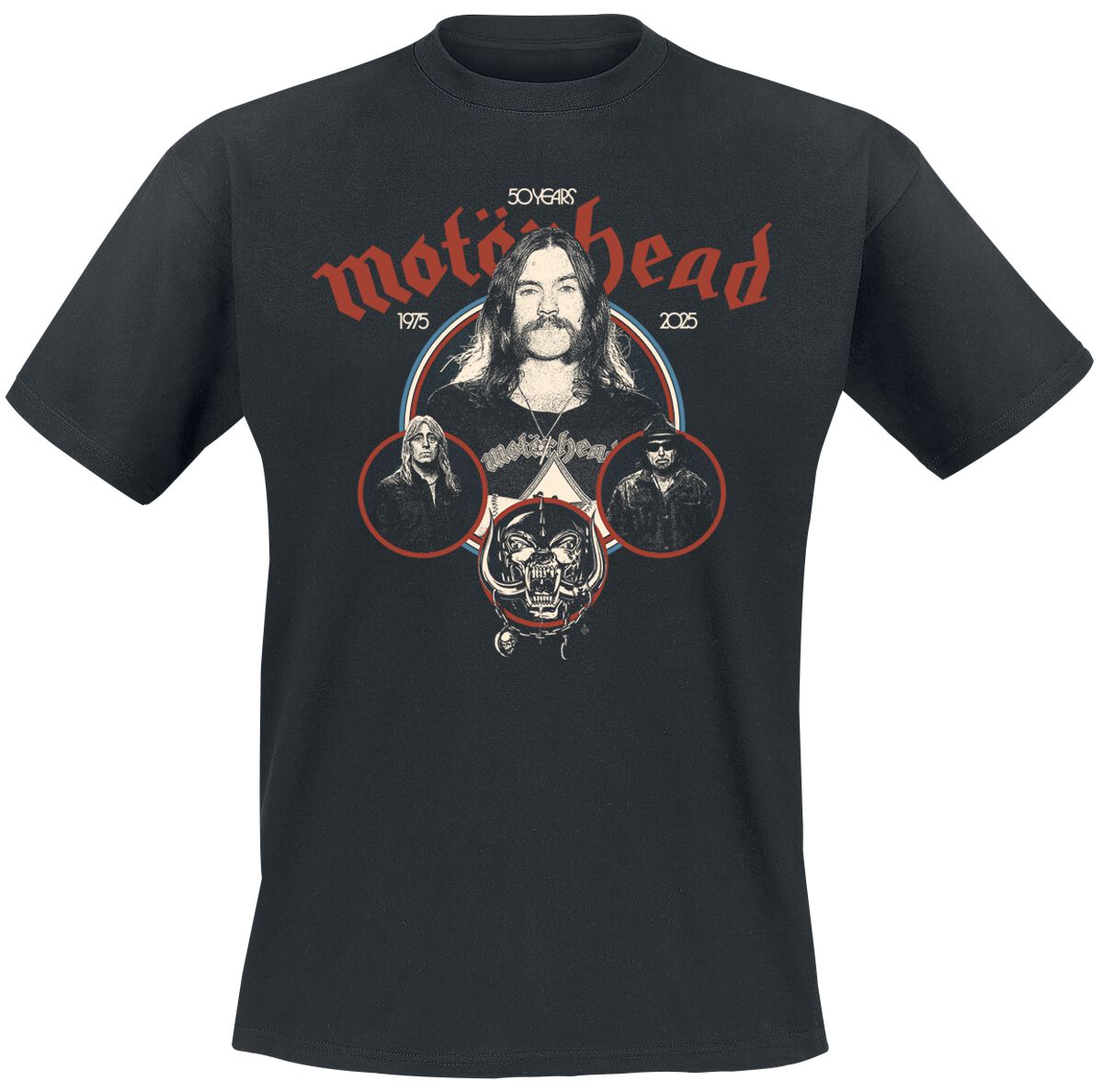 Motörhead 50 Band Circle T-Shirt schwarz in 3XL von Motörhead