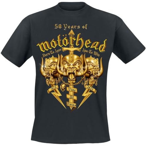 Motörhead 50 Years of Männer T-Shirt schwarz L von Motörhead