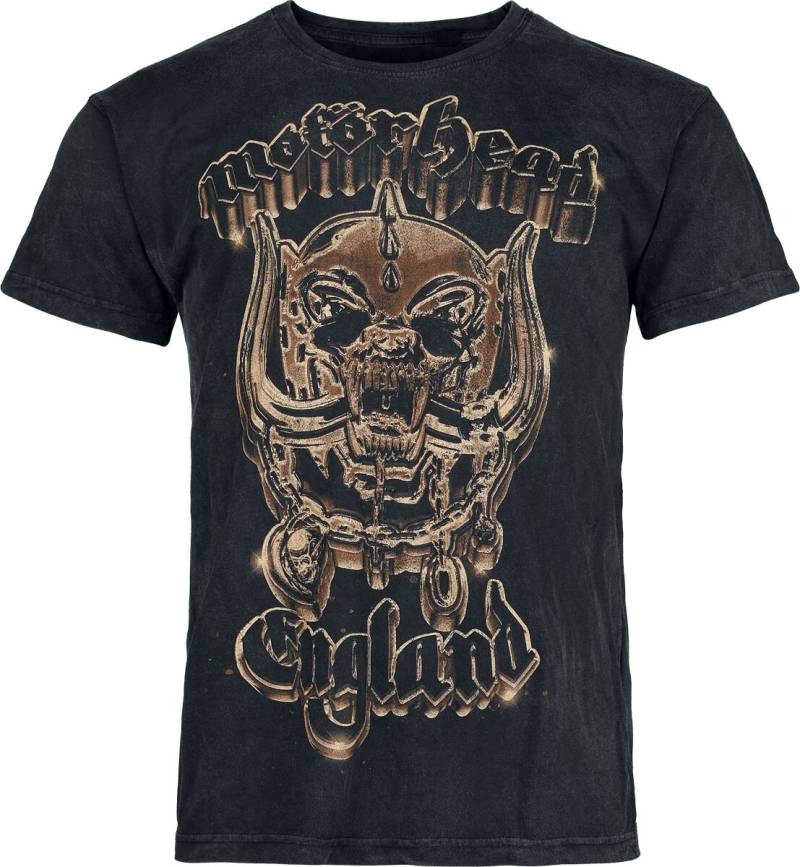 Motörhead 50th Gold Warpig T-Shirt anthrazit in 3XL von Motörhead