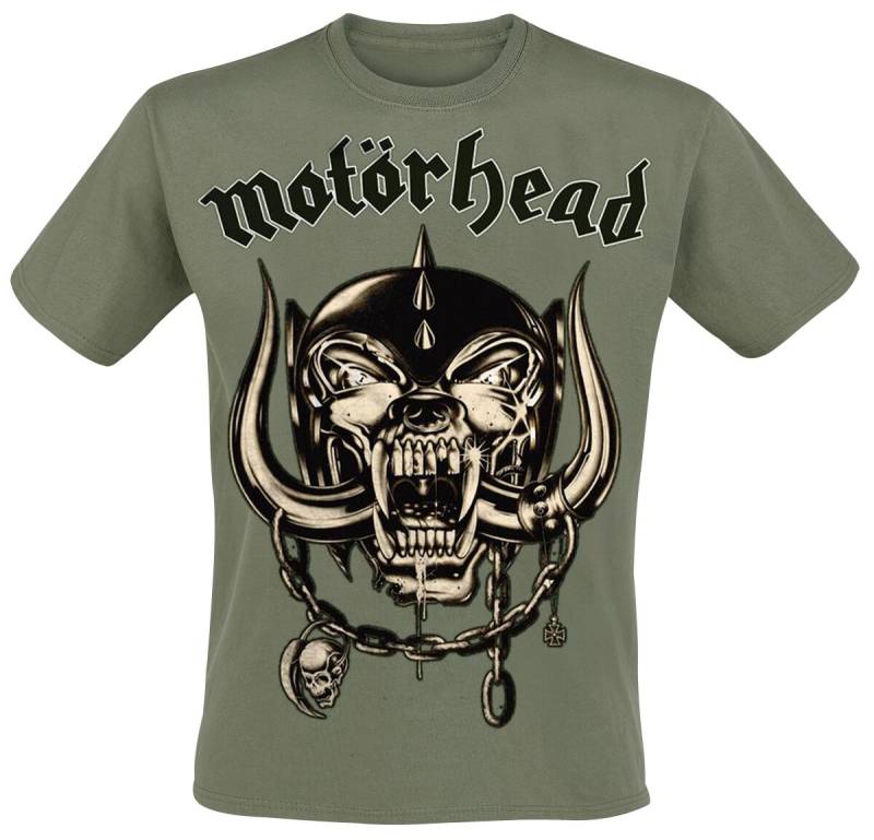 Motörhead Army Green Warpig T-Shirt oliv in L von Motörhead