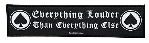Motörhead Aufnäher - Everything Louder - Motörhead Patch - Stripe Gewebt & Lizenziert !! von Motörhead