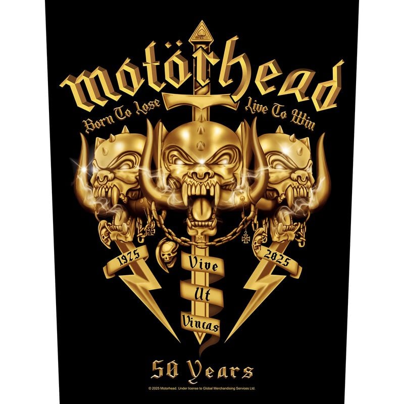 Motörhead Backpatch - Core 50th - multicolor  - Lizenziertes Merchandise! von Motörhead