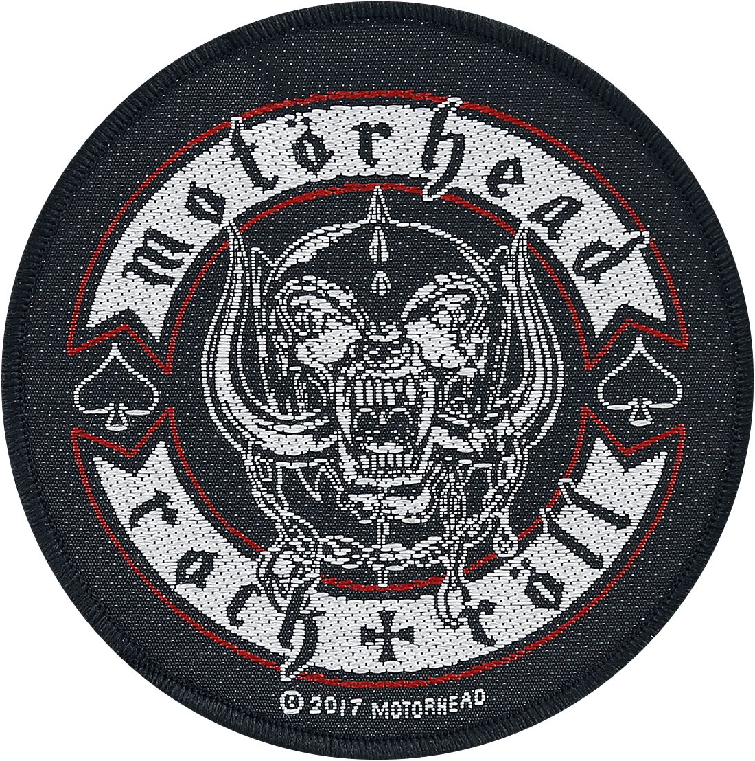 Motörhead Biker Badge Patch schwarz rot weiß von Motörhead