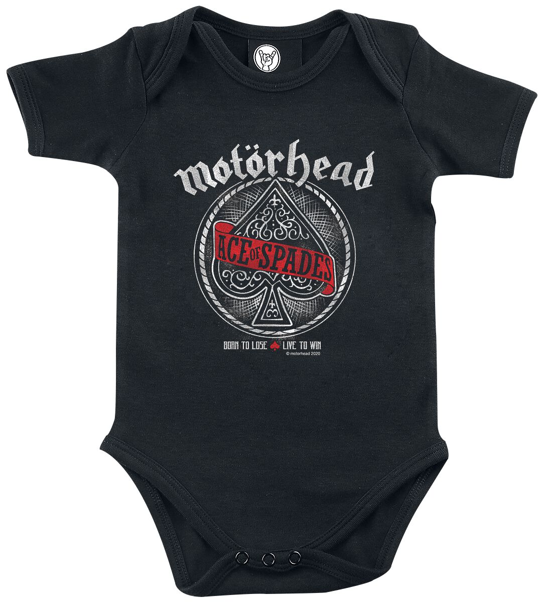 Motörhead Body für Babys - Metal-Kids - Red Banner - für Mädchen & Jungen - schwarz  - Lizenziertes Merchandise! von Motörhead