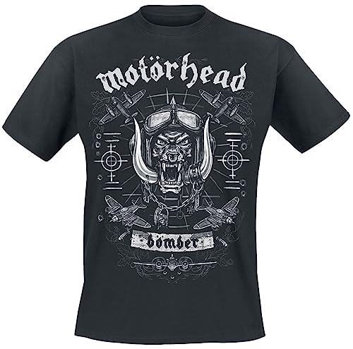 Motörhead Bomber Planes Männer T-Shirt schwarz L 100% Baumwolle Band-Merch, Bands von Motörhead