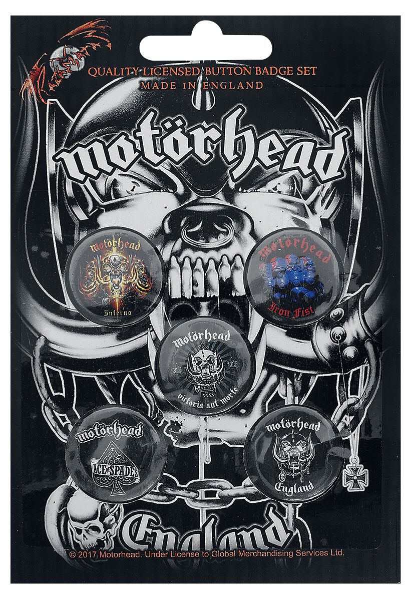Motörhead Button - England - multicolor  - Lizenziertes Merchandise! von Motörhead