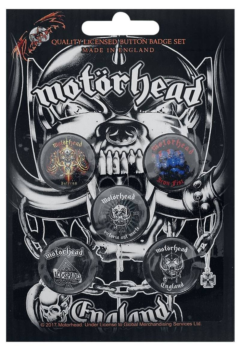Motörhead England Button multicolor von Motörhead